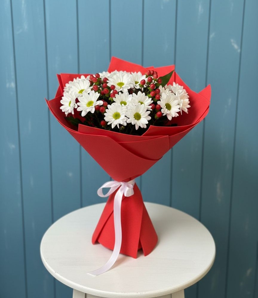 Букет цветов из: Хризантемы в Геймановской