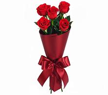 Букет 5 Красных роз Эдлесс Лав в Геймановской