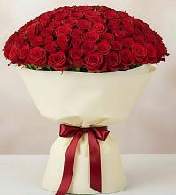 Букет 101 Красная роза Милано в Геймановской