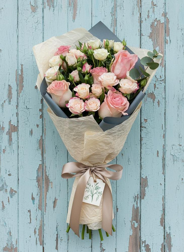 Букет цветов из: Розы в Геймановской