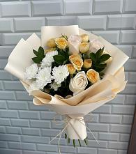 Букет цветов из:  Розы и Хризантемы #REPLACE_PRED# Геймановской