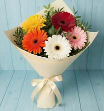 Букет цветов из:  Герберы в Геймановской