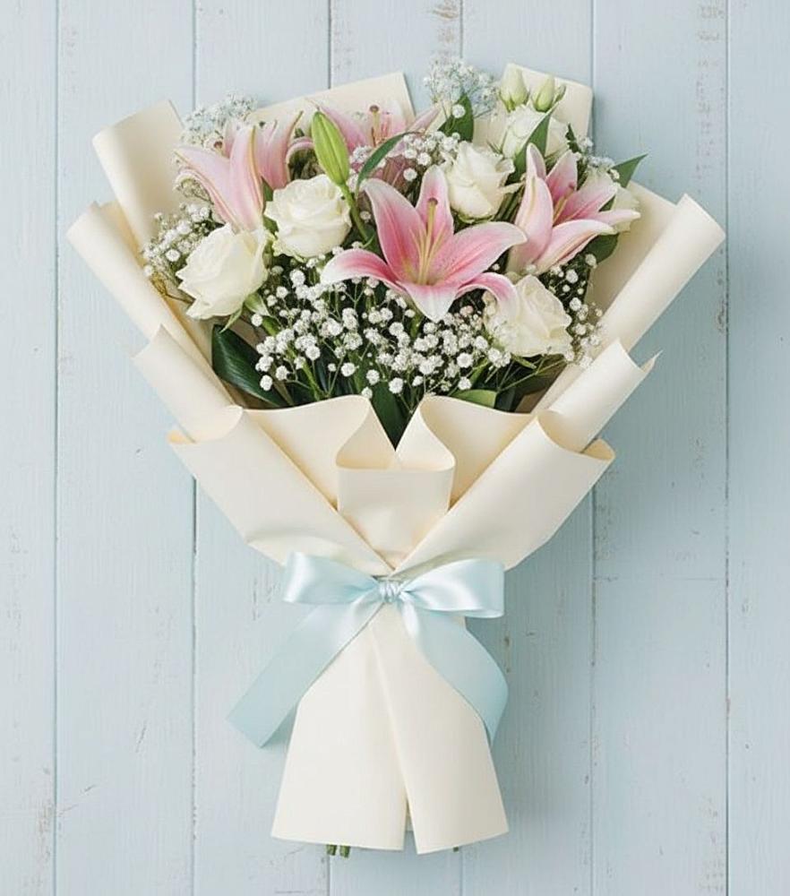 Букет цветов из: Лилии в Геймановской