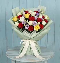 Букет цветов из:  Розы в Геймановской