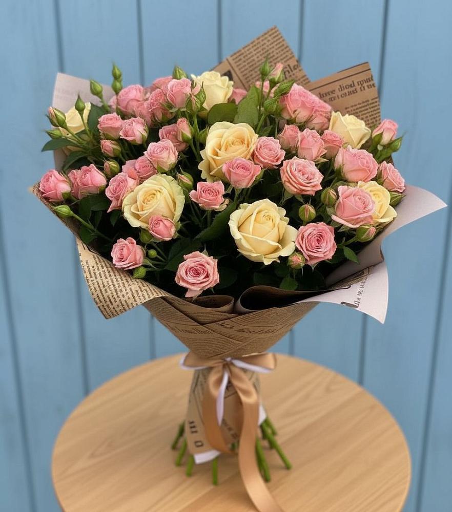 Букет цветов из: Розы в Геймановской