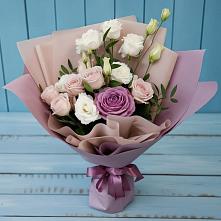 Букет цветов из:  Розы и Лизиантусы #REPLACE_PRED# Геймановской