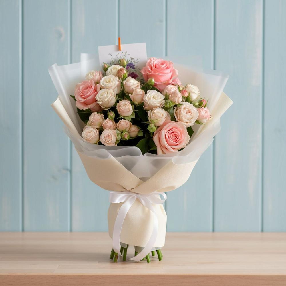 Букет цветов из: Розы в Геймановской