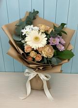Букет цветов из:  Герберы и Хризантемы в Геймановской