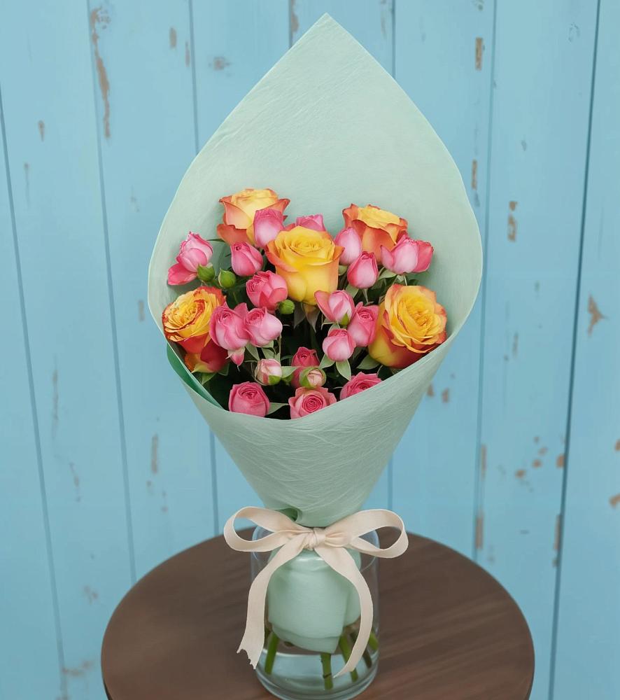 Букет цветов из: Розы в Геймановской