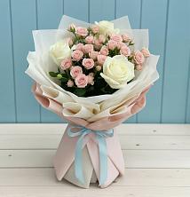 Букет цветов из:  Розы в Геймановской