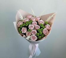 Букет цветов из:  Розы и Хризантемы в Геймановской