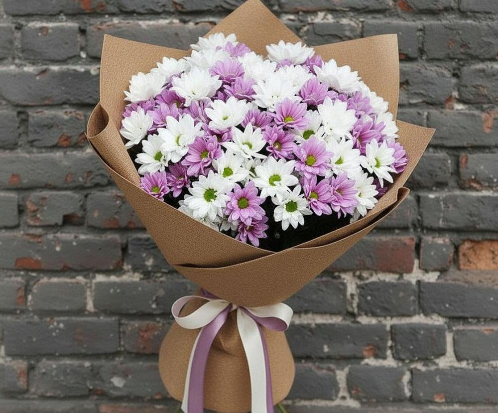 Букет цветов из: Хризантемы в Геймановской