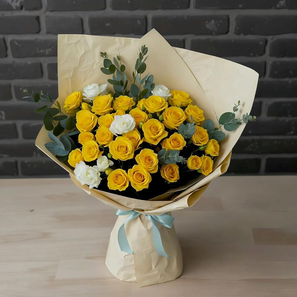 Букет цветов из: Розы в Геймановской