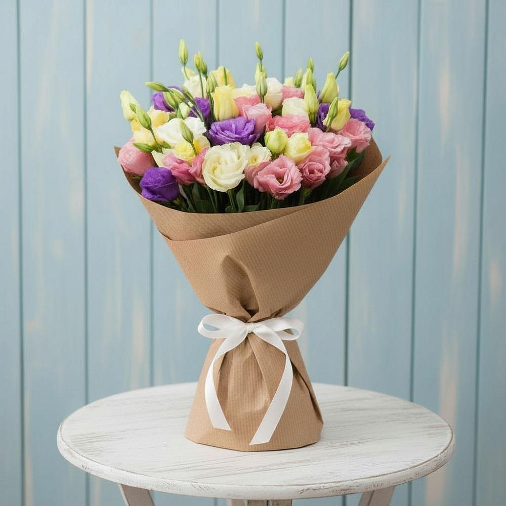 Букет цветов из: Лизиантусы в Геймановской