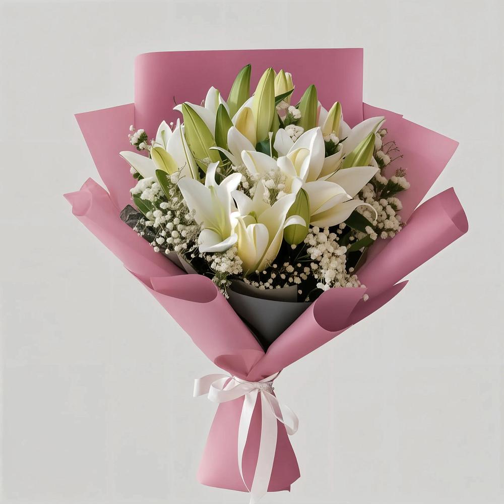 Букет цветов из: Лилии в Геймановской