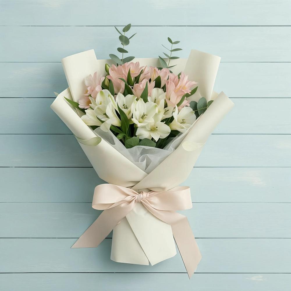 Букет цветов из: Альстромерии в Геймановской