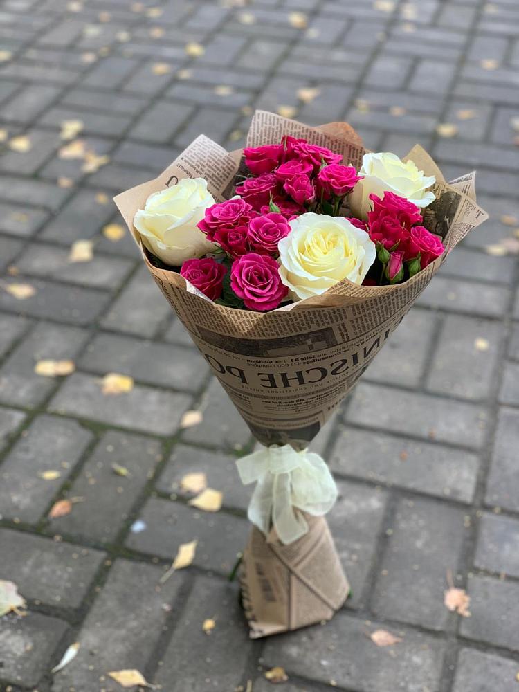 Букет цветов из: Розы в Геймановской