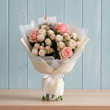 Букет цветов из:  Розы в Геймановской