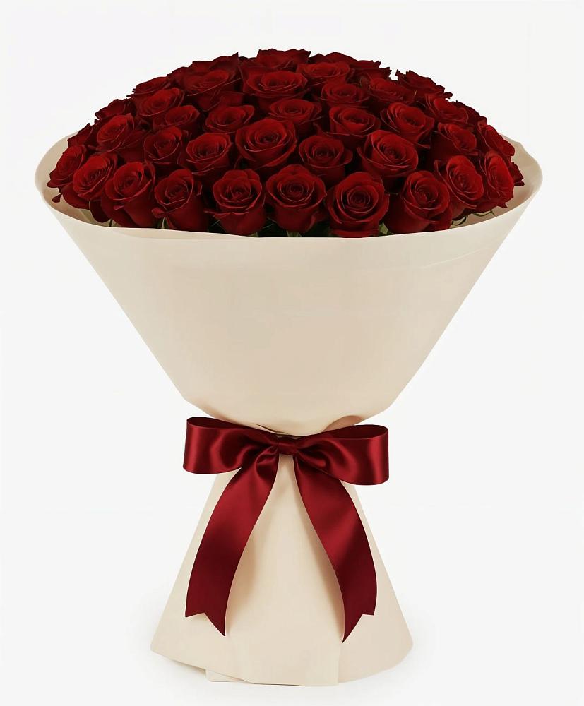 Букет 101 Бордовая роза Блэк Бакарра в Геймановской